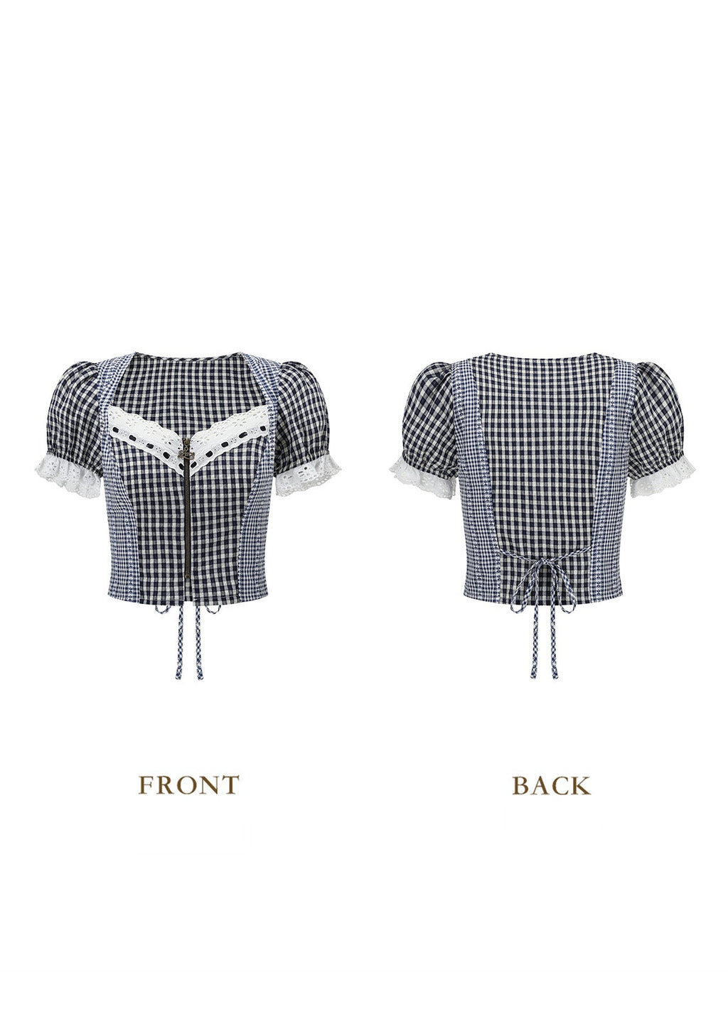 Cottage Girl Diary Navy Top