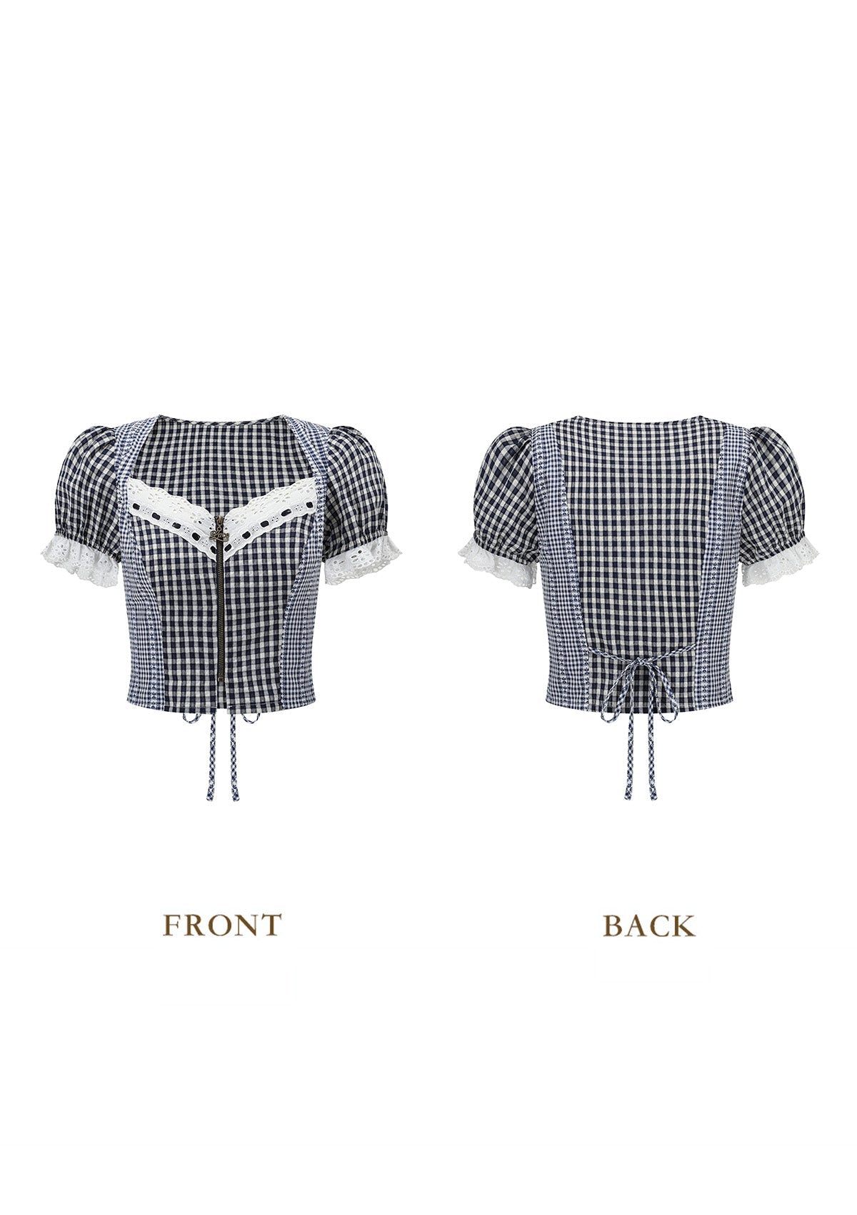 Cottage Girl Diary Navy Top
