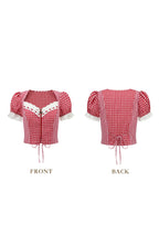Cottage Girl Diary Red Top