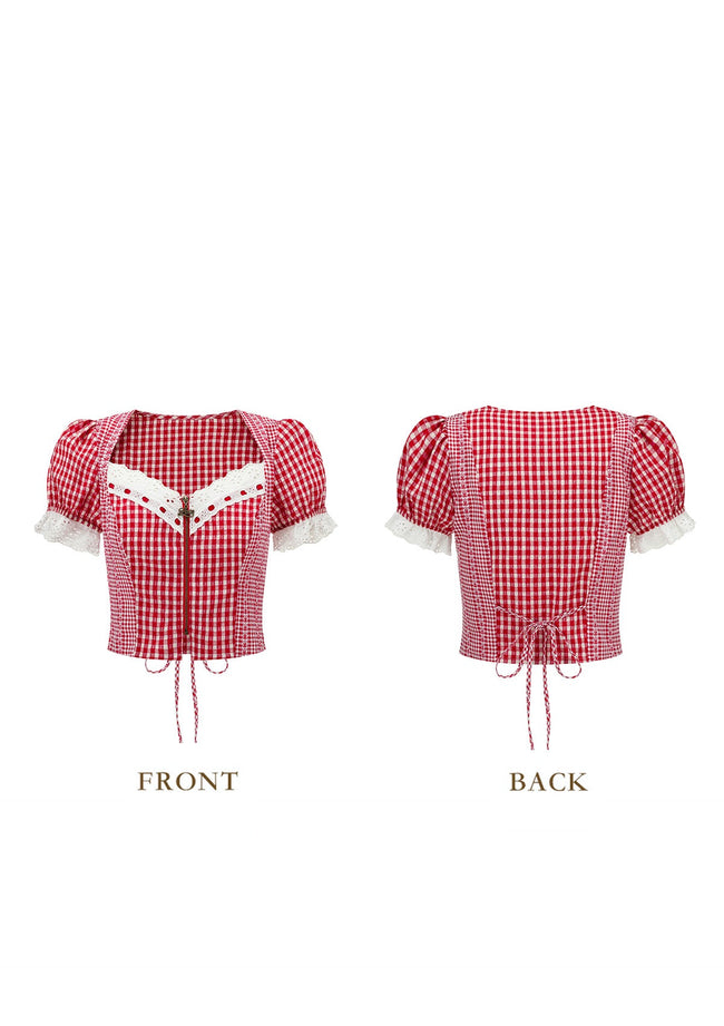 Cottage Girl Diary Red Top Main Image