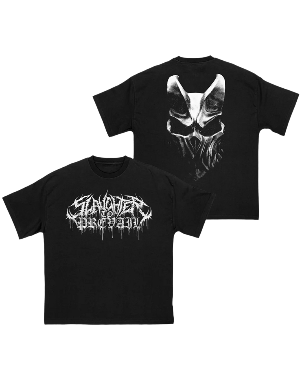 Slaughter to Prevail - White Logo Mask - T-Shirt